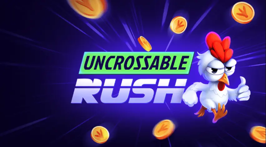 Imagen del juego Uncrossable Rush con pollo