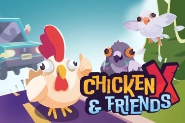 Imagen de Chicken X & Friends con los personajes principales del juego